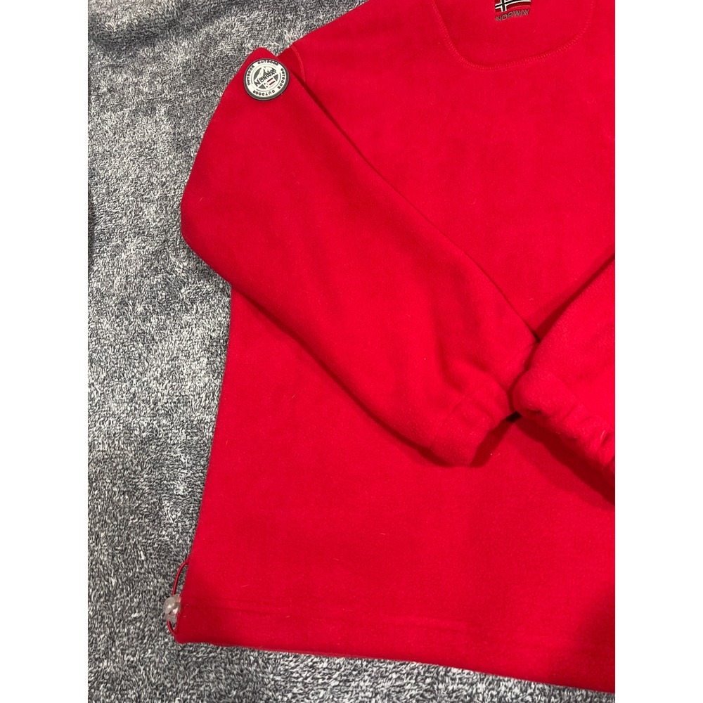Outdoor Norway Torleon Men 086 Full Zip Fleece Jacket Red Large Expedition Team - Picture 15 of 16